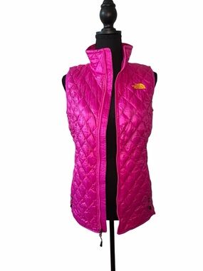 The North Face Women's Hot Pink Quilted Vest